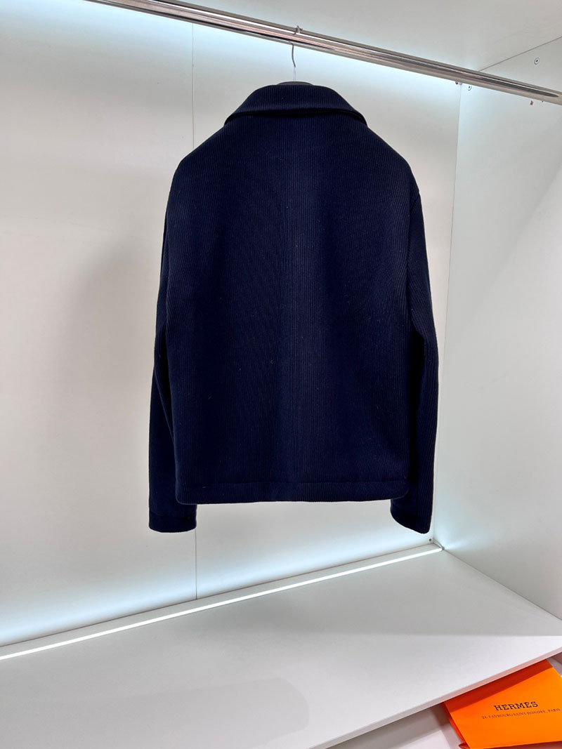 最高級エルメススーパーコピー服 HERMES メンズ オーバー シャツ フロント レザー ブラック 2526113 エルメス オーバーシャツ - 画像 (9)