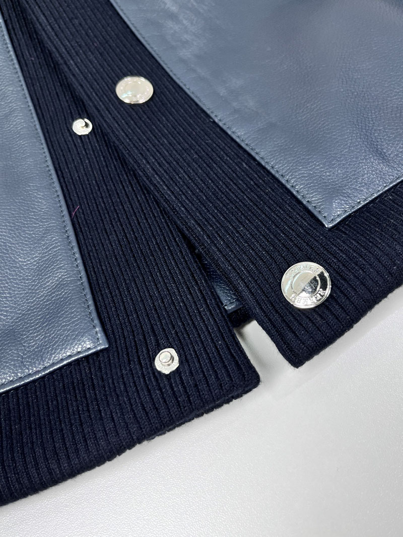 最高級エルメススーパーコピー服 HERMES メンズ オーバー シャツ フロント レザー ブラック 2526113 エルメス オーバーシャツ - 画像 (4)