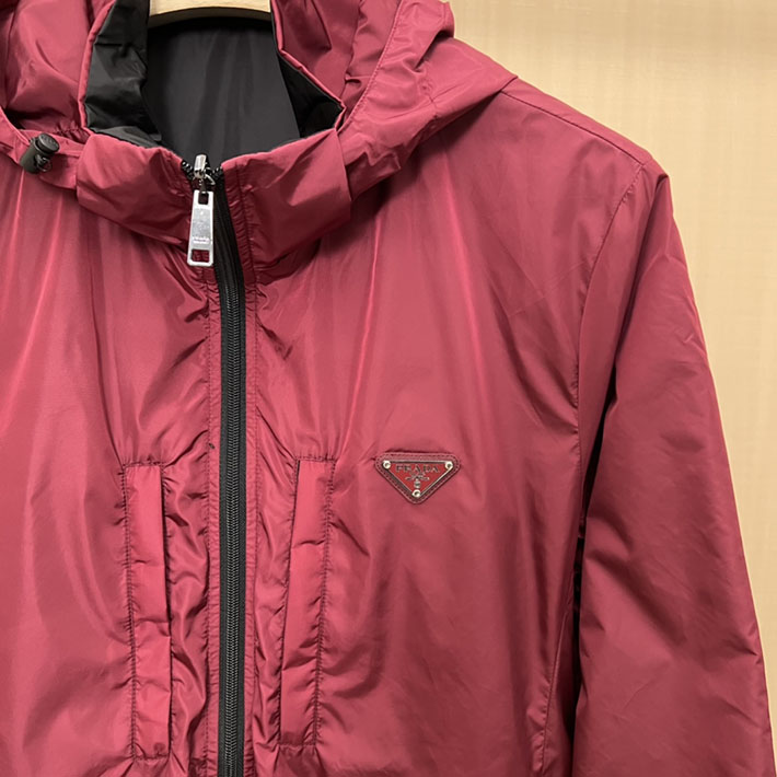 最高級プラダスーパーコピー PRADA Re-Nylon Reversible Jacket ジャケット レッド 2525122 プラダ ナイロン ジャケット - 画像 (8)
