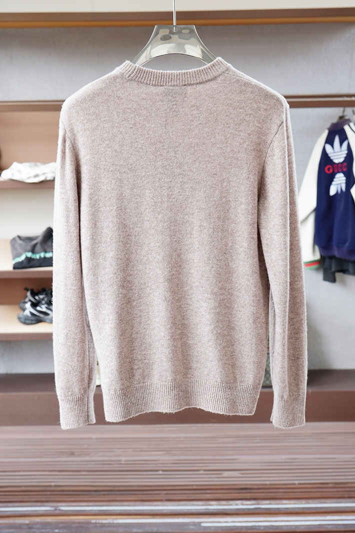最高級モンクレールスーパーコピー MONCLER ウールセーター メンズ ニット クルーネック ロゴ ベージュ 2525136 モンクレール セーター メンズ - 画像 (3)