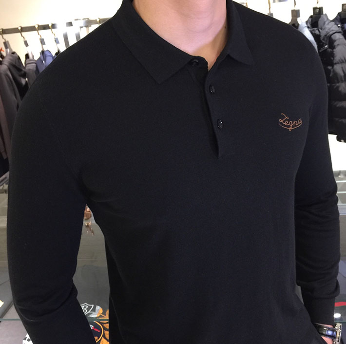 最高級ゼニアスーパーコピー ZEGNA メンズ ニット&セーター アウター Sweaters Grey ブラック 2525161 ポロシャツ 流行り 2025 メンズ - 画像 (5)