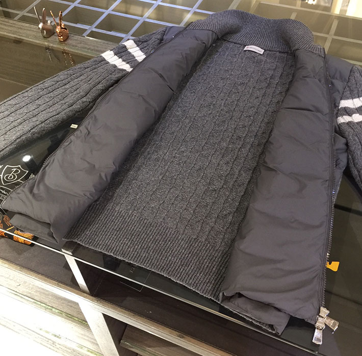 最高級モンクレールスーパーコピー Moncler ニットダウンジャケット メンズ ブランド 高級 グレー 2525172 ジャケット 流行り メンズ - 画像 (2)