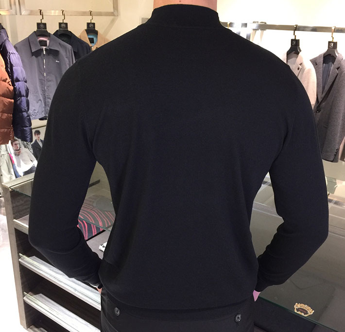 最高級プラダスーパーコピー PRADA バージンウール カシミヤ クルーネック ニット セーター ブラック 2525177 セーター メンズ おしゃれ - 画像 (8)