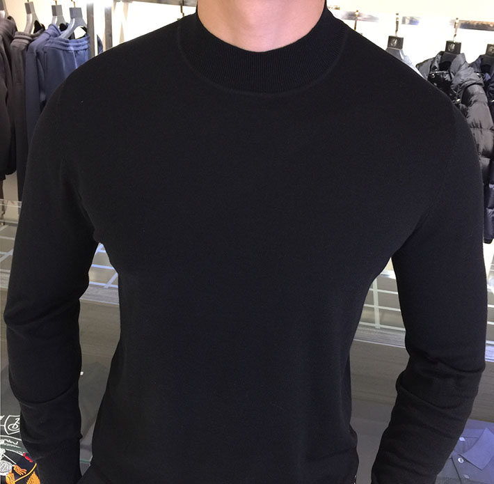 最高級プラダスーパーコピー PRADA バージンウール カシミヤ クルーネック ニット セーター ブラック 2525177 セーター メンズ おしゃれ - 画像 (7)