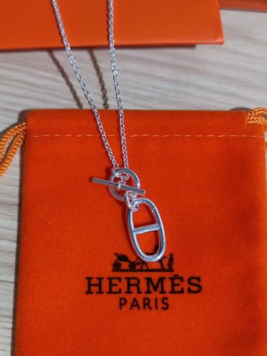HERMES シェーヌダンクル ネックレス アミュレット ネックレス シルバー925 2526154 エルメス シェーヌダンクル ネックレス photo review