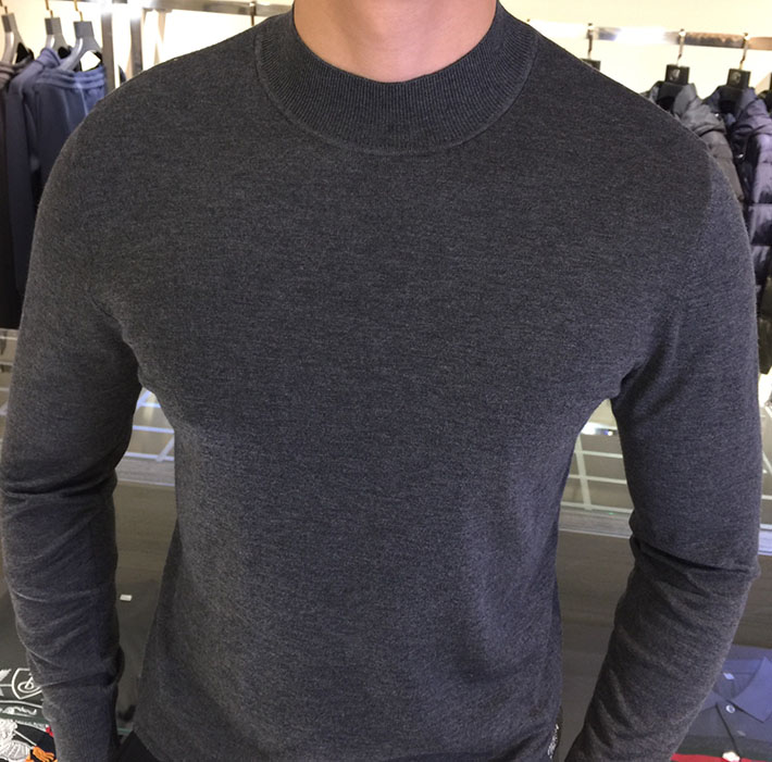 最高級プラダスーパーコピー PRADA バージンウール カシミヤ クルーネック ニット セーター グレー 2525178 セーター メンズ おしゃれ - 画像 (7)