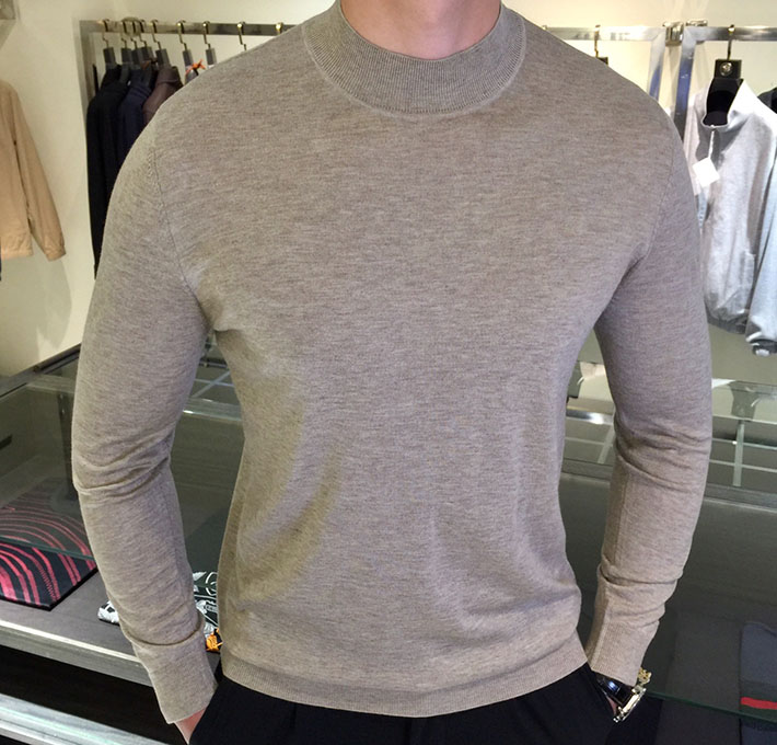 最高級プラダスーパーコピー PRADA バージンウール カシミヤ クルーネック ニット セーター グレー 2525179 かっこいい セーター メンズ - 画像 (9)