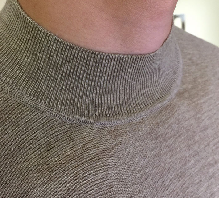 最高級プラダスーパーコピー PRADA バージンウール カシミヤ クルーネック ニット セーター グレー 2525179 かっこいい セーター メンズ - 画像 (4)