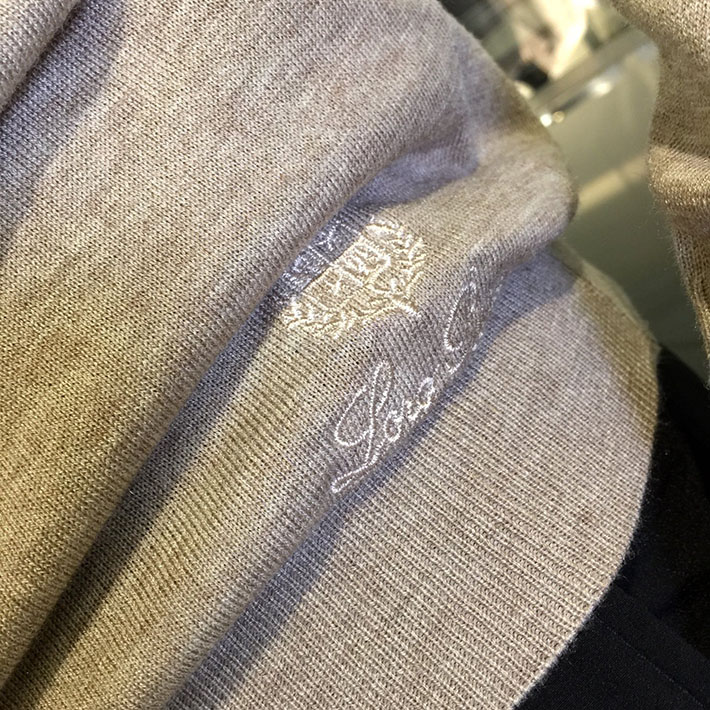 最高級ロロ・ピアーナスーパーコピー LoroPiana カシミヤハイゲージモックネックニット グレー 2525183 メンズセーター おしゃれ ブランド - 画像 (6)