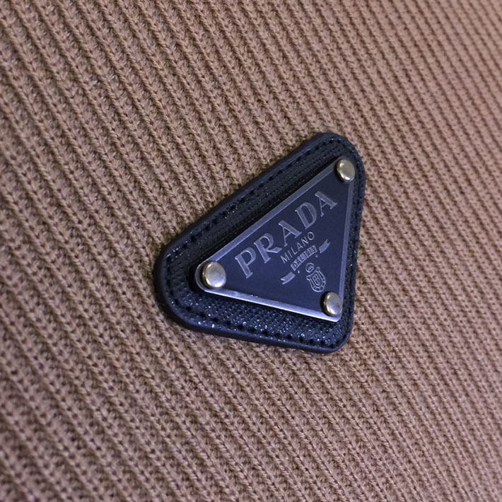 最高級プラダスーパーコピー PRADA エクストラファインウールクルーネックセーター上質ニット ブラウン 2525189 40代 ニット メンズ ブランド - 画像 (7)