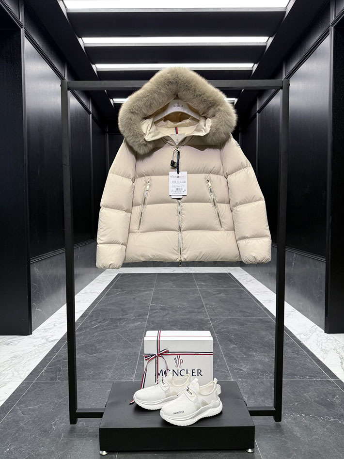 最高級モンクレールスーパーコピー Moncler Laichefurショートダウンジャケット ホワイト 2525191 モンクレール ダウン レディース 定番 - 画像 (8)