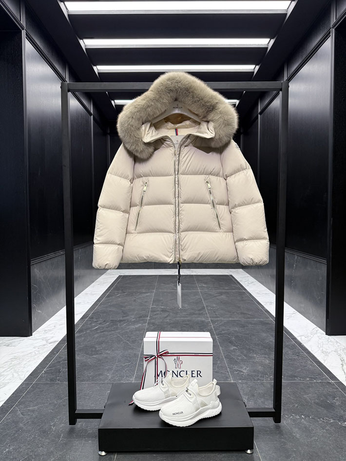 最高級モンクレールスーパーコピー Moncler Laichefurショートダウンジャケット ホワイト 2525191 モンクレール ダウン レディース 定番 - 画像 (7)