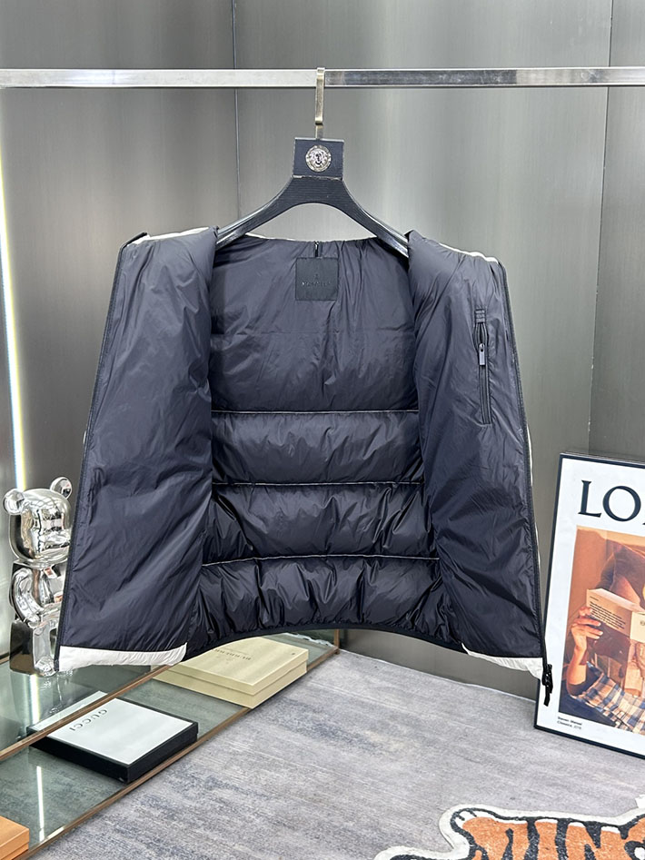 最高級モンクレールスーパーコピー Moncler GILET TRAPUNTATURA DIAGONALEダウンベスト ホワイト 2525223 ダウンベスト メンズ おしゃれ - 画像 (4)