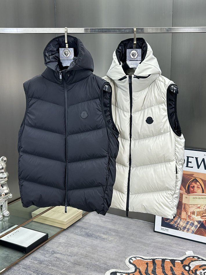 最高級モンクレールスーパーコピー Moncler GILET TRAPUNTATURA DIAGONALEダウンベスト ネイビー 2525224 ダウンベスト メンズ おしゃれ - 画像 (15)