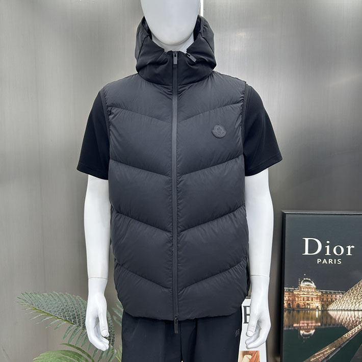 最高級モンクレールスーパーコピー Moncler GILET TRAPUNTATURA DIAGONALEダウンベスト ネイビー 2525224 ダウンベスト メンズ おしゃれ - 画像 (14)