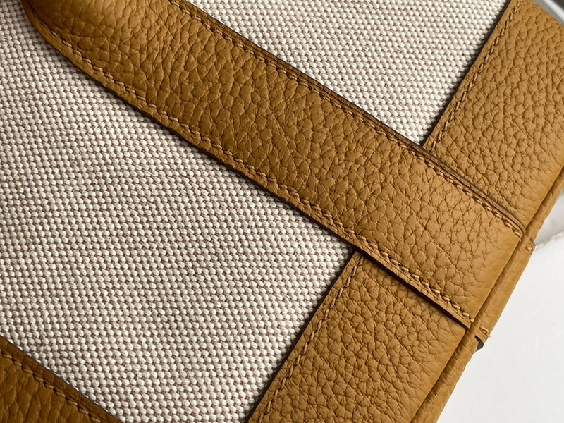 エルメス トートバッグ 革 HERMES ネオ・ガーデン 23 ゴールド ネゴンダ/トワルアッシュ シルバー金具 2526242 トートバッグ レディース 人気 40代 - 画像 (6)