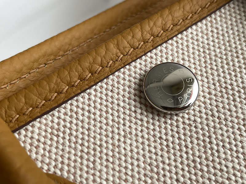 エルメス トートバッグ 革 HERMES ネオ・ガーデン 23 ゴールド ネゴンダ/トワルアッシュ シルバー金具 2526242 トートバッグ レディース 人気 40代 - 画像 (5)