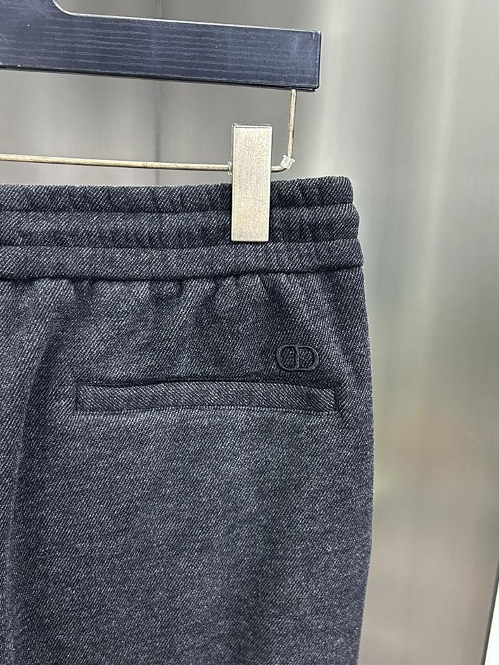 最高級ディオールスーパーコピー Dior ドローストリング チェック スラックス ロングパンツ ブラック 2525256 ディオール パンツ メンズ - 画像 (4)