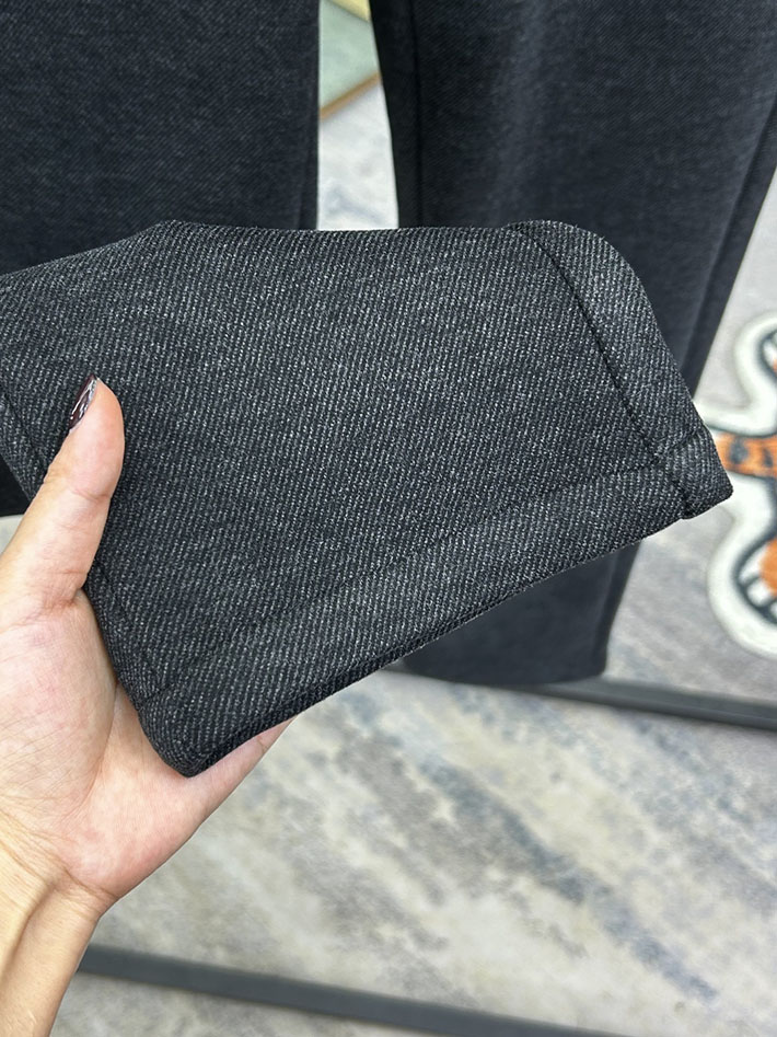 最高級ディオールスーパーコピー Dior ドローストリング チェック スラックス ロングパンツ ブラック 2525256 ディオール パンツ メンズ - 画像 (6)