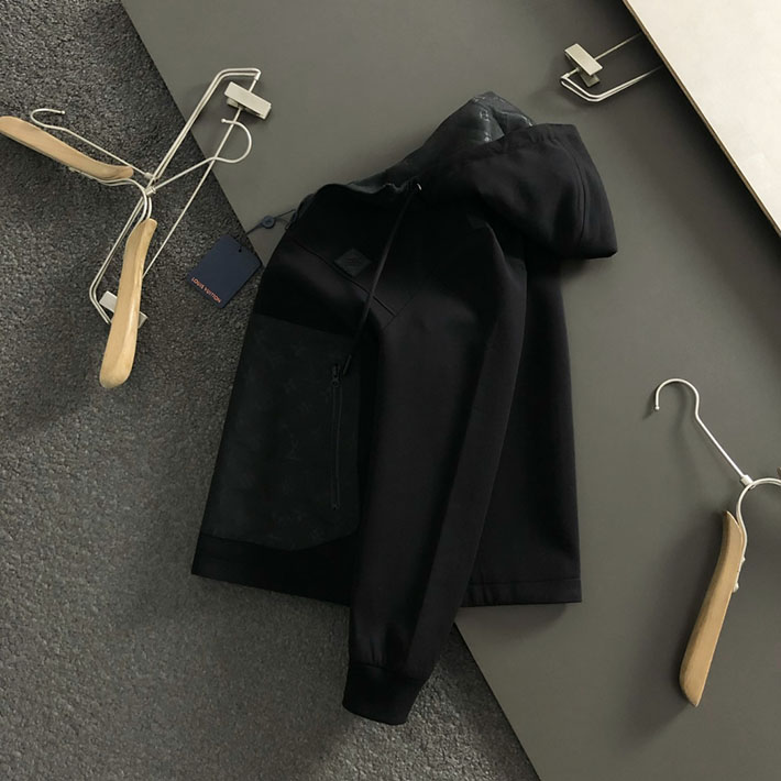 最高級ルイヴィトンスーパーコピー Vuitton ノーカラージャケット 衣料品 アウター ブラック 2525266 ヴィトン ジャケット メンズ - 画像 (9)