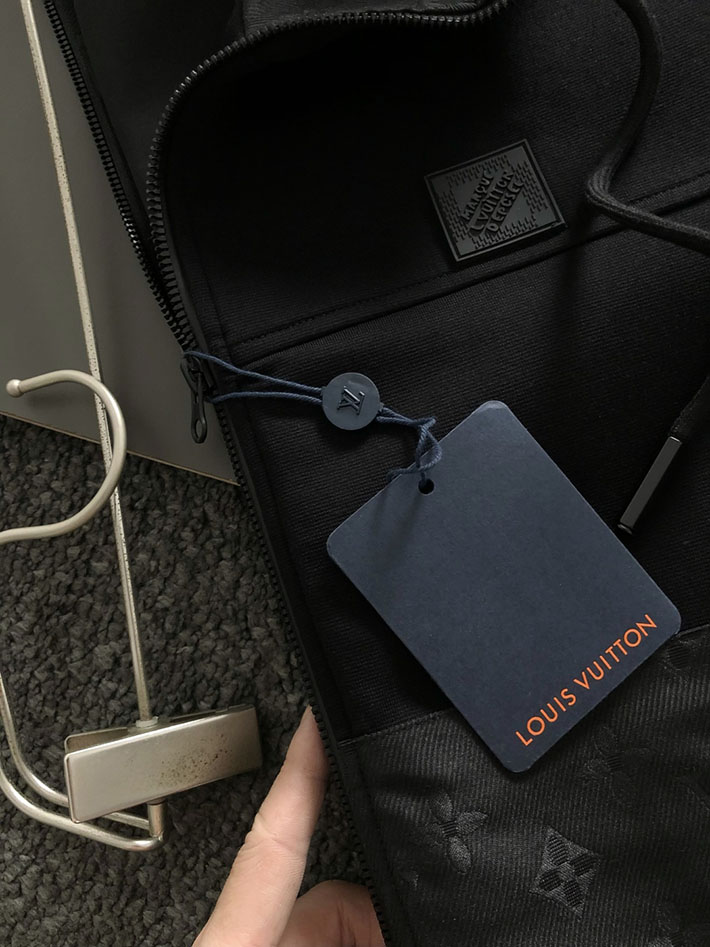 最高級ルイヴィトンスーパーコピー Vuitton ノーカラージャケット 衣料品 アウター ブラック 2525266 ヴィトン ジャケット メンズ - 画像 (8)