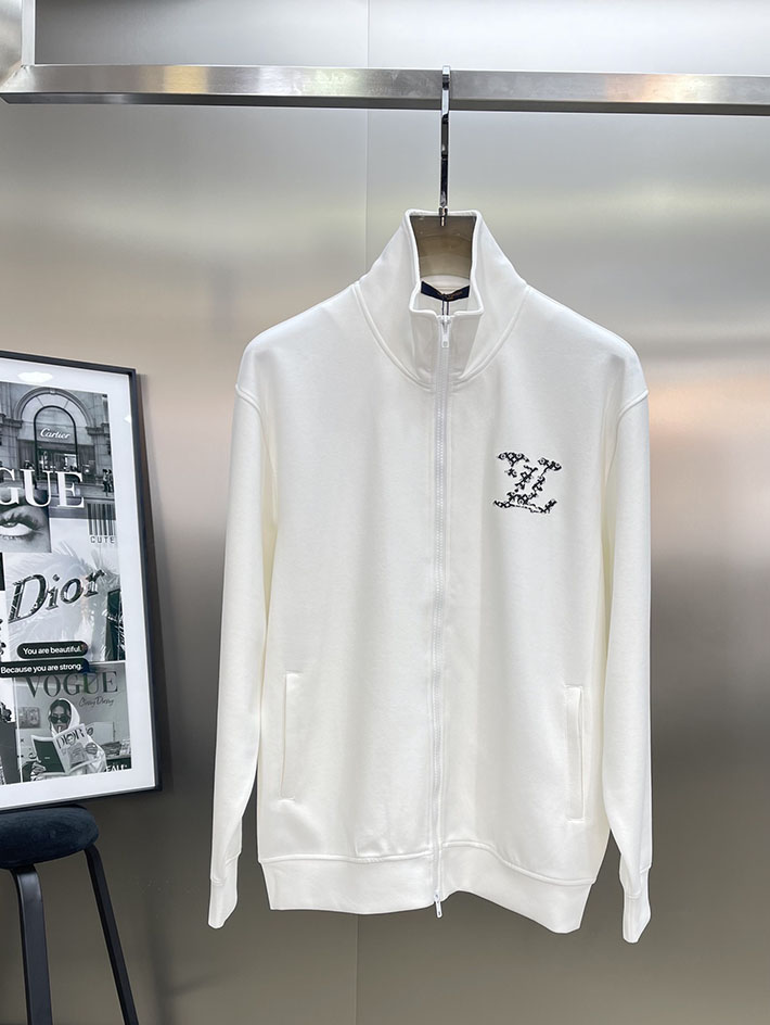 最高級ルイヴィトンスーパーコピー服 lv ハイブリッドジャージーブルゾン&パンツ ホワイト 2525303 ルイヴィトン セットアップ スウェット - 画像 (9)