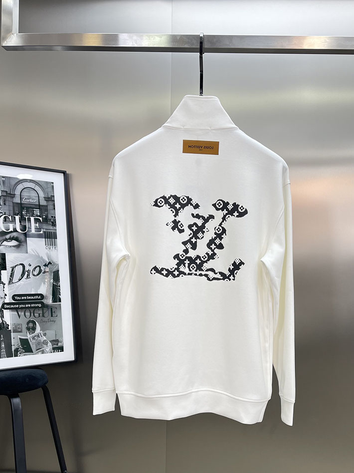 最高級ルイヴィトンスーパーコピー服 lv ハイブリッドジャージーブルゾン&パンツ ホワイト 2525303 ルイヴィトン セットアップ スウェット - 画像 (8)