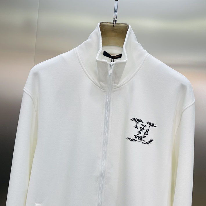 最高級ルイヴィトンスーパーコピー服 lv ハイブリッドジャージーブルゾン&パンツ ホワイト 2525303 ルイヴィトン セットアップ スウェット - 画像 (7)