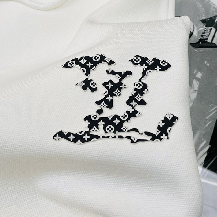 最高級ルイヴィトンスーパーコピー服 lv ハイブリッドジャージーブルゾン&パンツ ホワイト 2525303 ルイヴィトン セットアップ スウェット - 画像 (5)