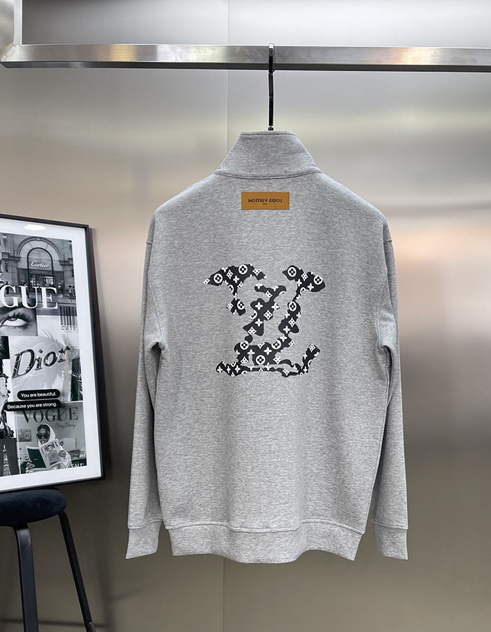 最高級ルイヴィトンスーパーコピー服 lv ハイブリッドジャージーブルゾン&パンツ グレー 2525304 ルイヴィトン セットアップ スウェット - 画像 (7)