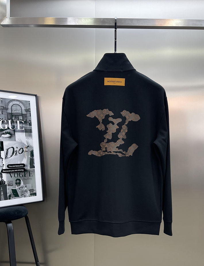 最高級ルイヴィトンスーパーコピー服 lv ハイブリッドジャージーブルゾン&パンツ ブラック 2525305 ルイヴィトン セットアップ スウェット - 画像 (7)