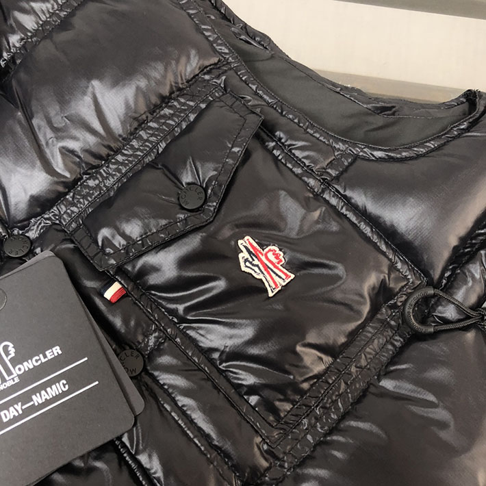 最高級モンクレールスーパーコピー Moncler ダウンベスト 1A00021 597X6 NANTU GILET ブラック 2525316 ダウンベスト コーデ メンズ - 画像 (7)
