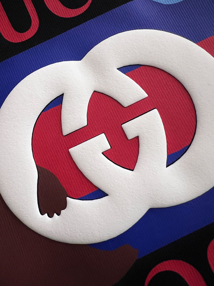 グッチ直営アウトレット店 GUCCI インターロッキングG コットンジャージー スウェットシャツ ブラック 2525317 グッチ スウェットシャツ - 画像 (5)