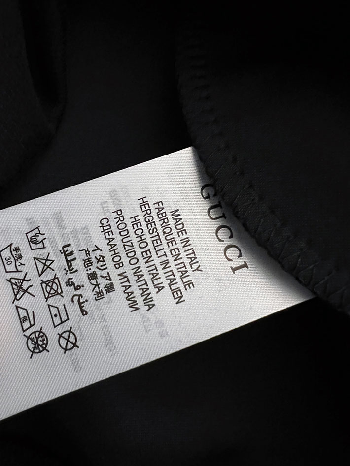 グッチ直営アウトレット店 GUCCI インターロッキングG コットンジャージー スウェットシャツ ブラック 2525317 グッチ スウェットシャツ - 画像 (4)