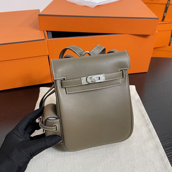 エルメス レディース リュック HERMES ケリージャンプ エトゥープ