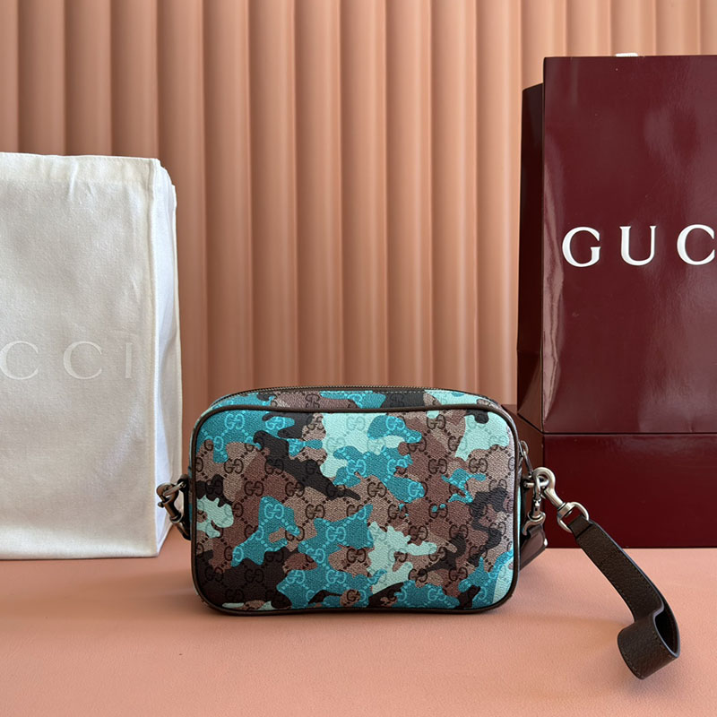 グッチ バッグ 人気 GUCCI GG スモール クロスボディバッグ ブルー&ライトブルー 839155 FAFHF 9759 グッチ クロス ボディ アウトレット - 画像 (9)