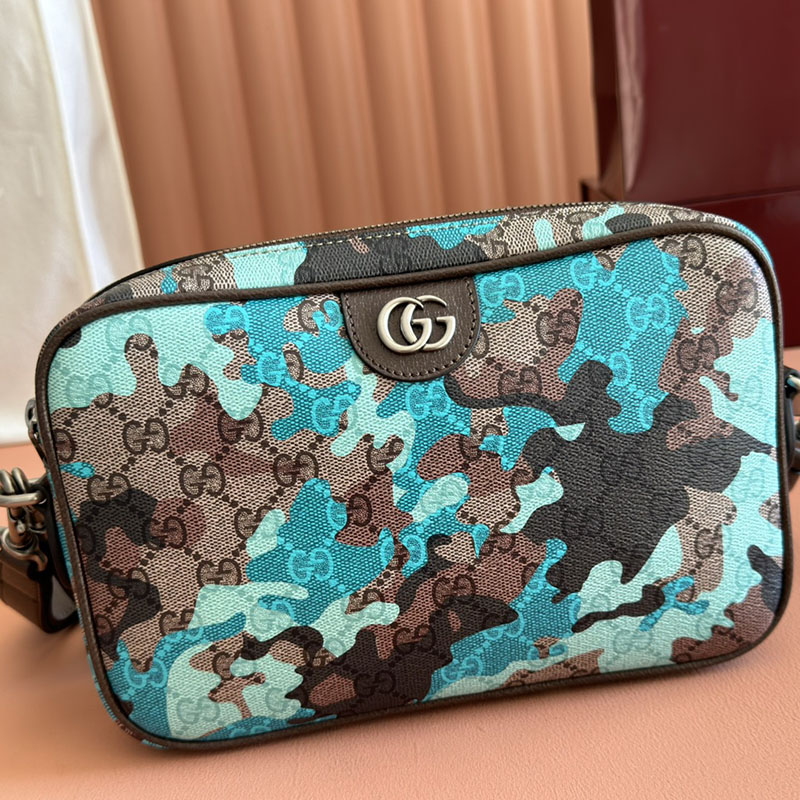グッチ バッグ 人気 GUCCI GG スモール クロスボディバッグ ブルー&ライトブルー 839155 FAFHF 9759 グッチ クロス ボディ アウトレット - 画像 (5)