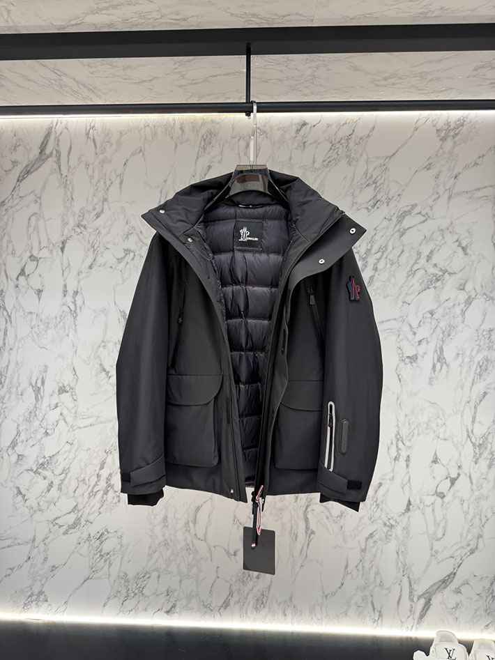 最高級モンクレールスーパーコピー Moncler メンズ 大きいサイズ ホワイト 冬 ダウンコート シンプル ブラック 2525378 モンクレール ダウン メンズ 人気 - 画像 (9)