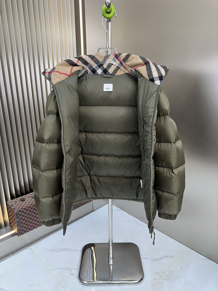 最高級バーバリースーパーコピー BURBERRY カシミア アンブルサイド ダウンジャケット カーキ 2525396 バーバリー ジャケット コーデ - 画像 (4)