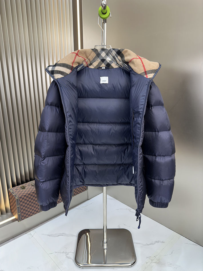 最高級バーバリースーパーコピー BURBERRY カシミア アンブルサイド ダウンジャケット ブルー 2525398 バーバリー ジャケット コーデ - 画像 (4)