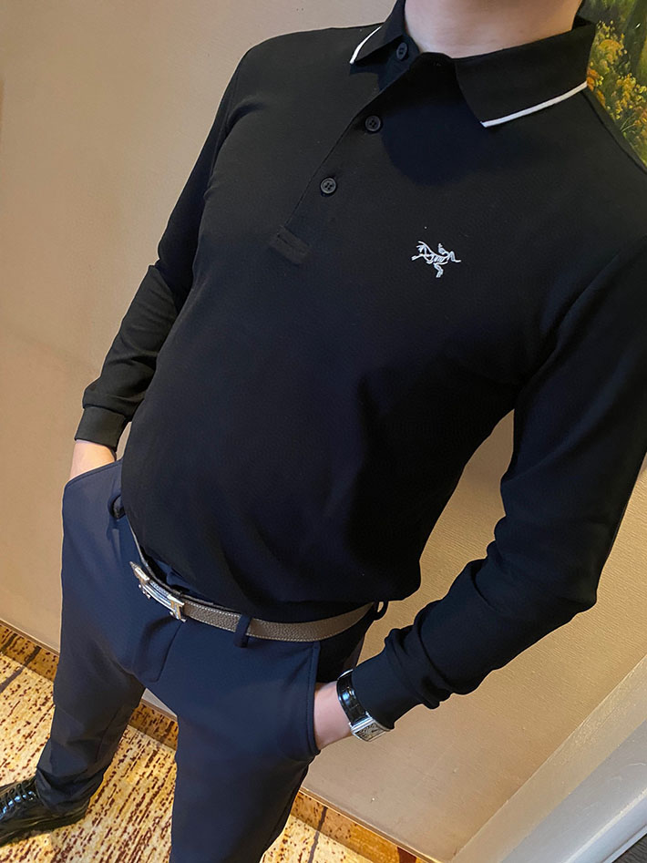 最高級アークテリクススーパーコピー ARC’TERYX Dromos Tech Polo ショートスリーブポロ 長袖 ブラック 2525553 アークテリクス 長袖 ポロシャツ - 画像 (5)