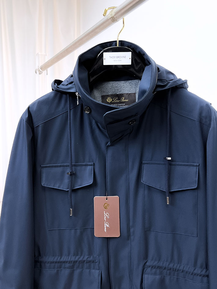 最高級ロロ・ピアーナスーパーコピー Loro Piana トラベラー ウィンドメイト ジャケット ネイビー 2525564 ロロピアーナ ジャケット メンズ - 画像 (10)