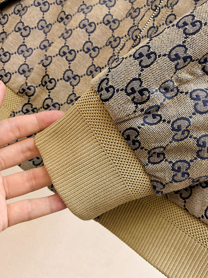 グッチ 服 アウトレット GUCCI GG柄 リバーシブル ジップアップ ブルゾン ジャケット ベージュ 2525655 ジャケット メンズ おしゃれ - 画像 (7)