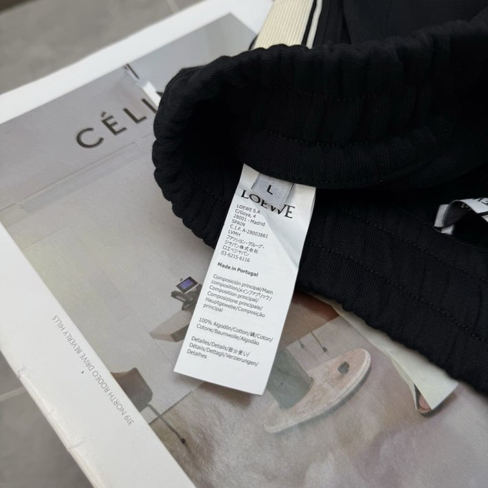 最高級ロエベスーパーコピー LOEWE ストライプ ステッチ チノパンツ スウェット ズボン おしゃれ 2525705 ロエベ パンツ - 画像 (3)