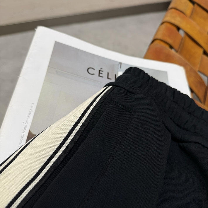 最高級ロエベスーパーコピー LOEWE ストライプ ステッチ チノパンツ スウェット ズボン おしゃれ 2525705 ロエベ パンツ - 画像 (8)