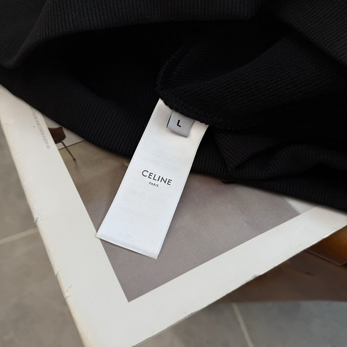 最高級セリーヌスーパーコピー Loose Hoodie ルーズフーディ プルオーバー プリントスウェット ブラック 2525710 セリーヌ パーカー メンズ - 画像 (4)