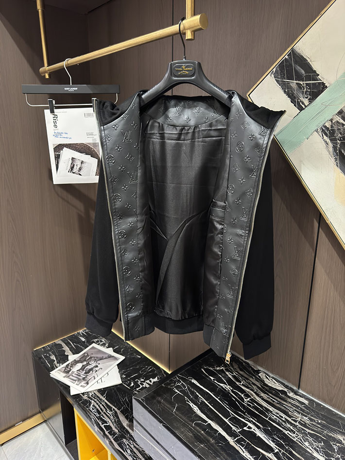 ルイヴィトン LVSEデボスモノグラムミックスレザーブルゾン レザージャケット ブラック 2525725 ルイヴィトン レザージャケット メンズ - 画像 (8)