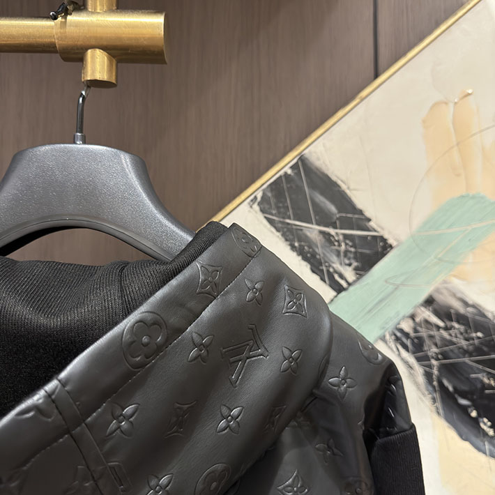 ルイヴィトン LVSEデボスモノグラムミックスレザーブルゾン レザージャケット ブラック 2525725 ルイヴィトン レザージャケット メンズ - 画像 (6)