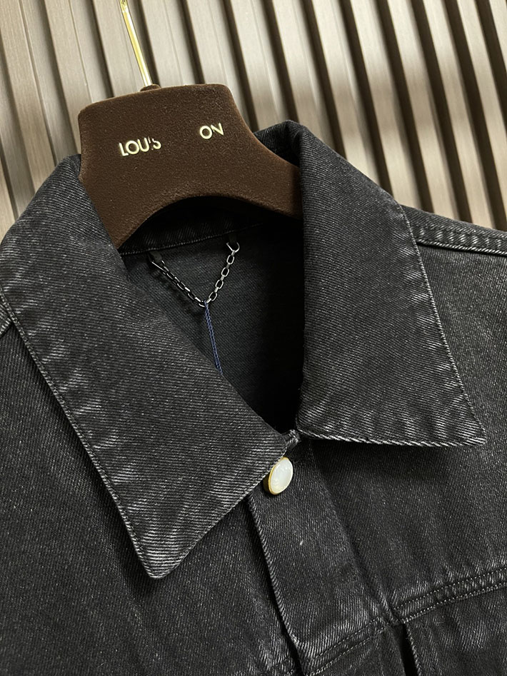 ルイヴィトン LV デニム トラッカージャケット 1AILKB ブラック Louis Vuitton ルイ ヴィトン デニム ジャケット bts - 画像 (5)