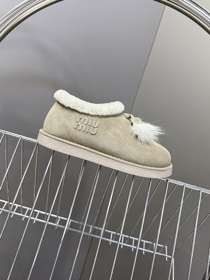 最高級MiuMiuスーパーコピー ミュウミュウ スエードxシアリング ミュール 5R514E 2627059 Miumiu ミュール ハチクロ - 画像 (9)